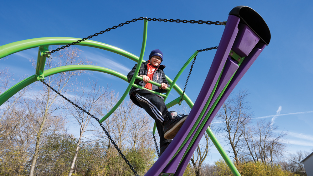 Child playing on new AirVenture™ Glider